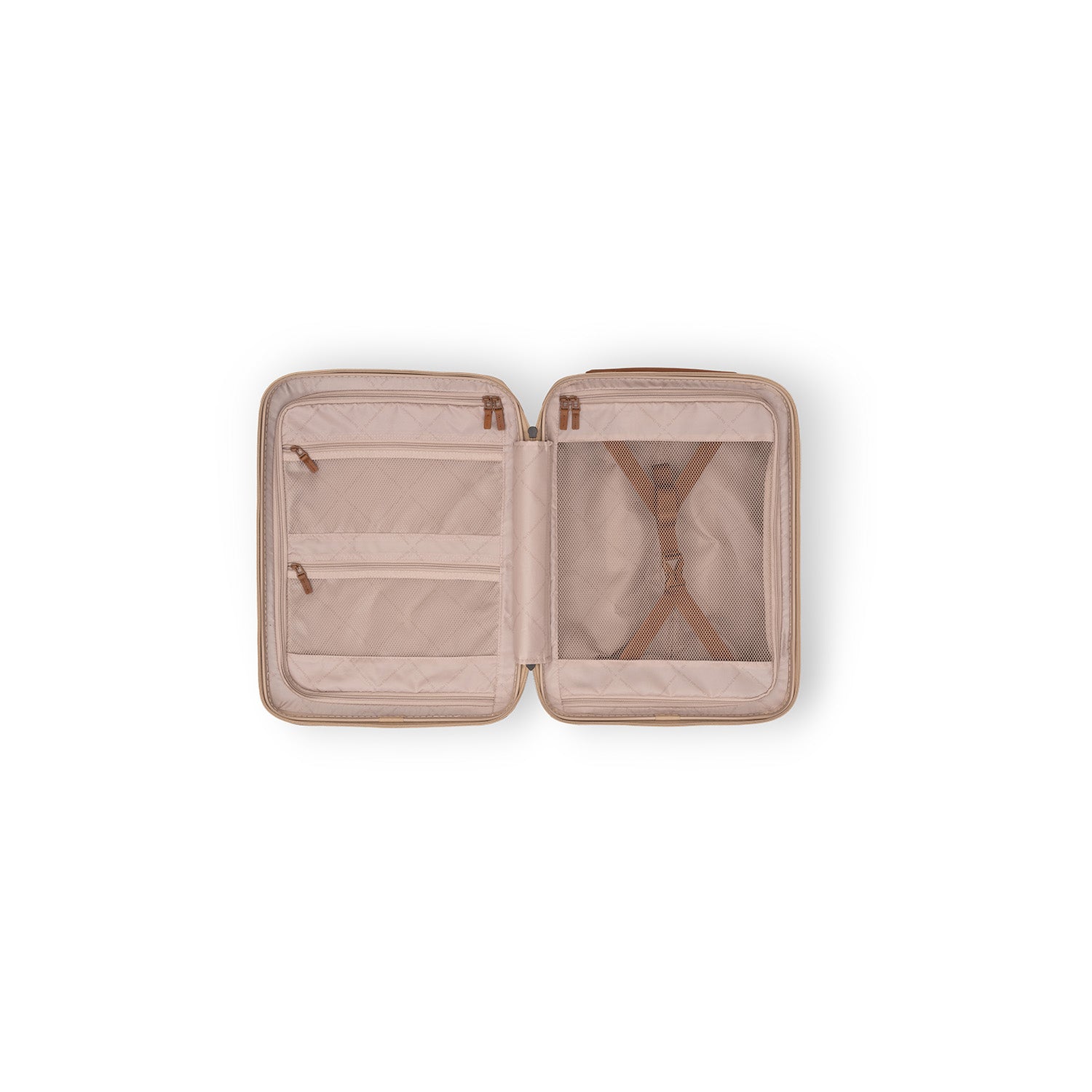 Hand Luggage Suitcase Front Pocket Champagne Zuna