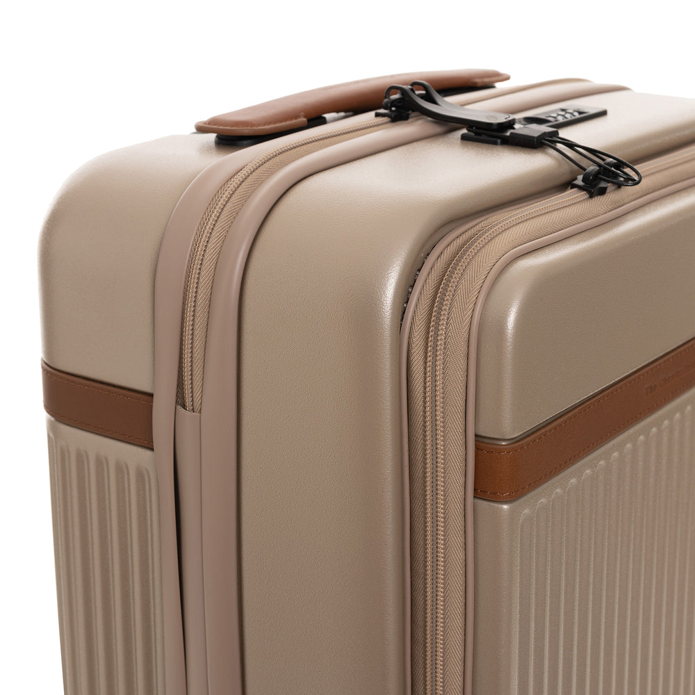 Handgepäck Reisekoffer Vortasche Champagner Zuna