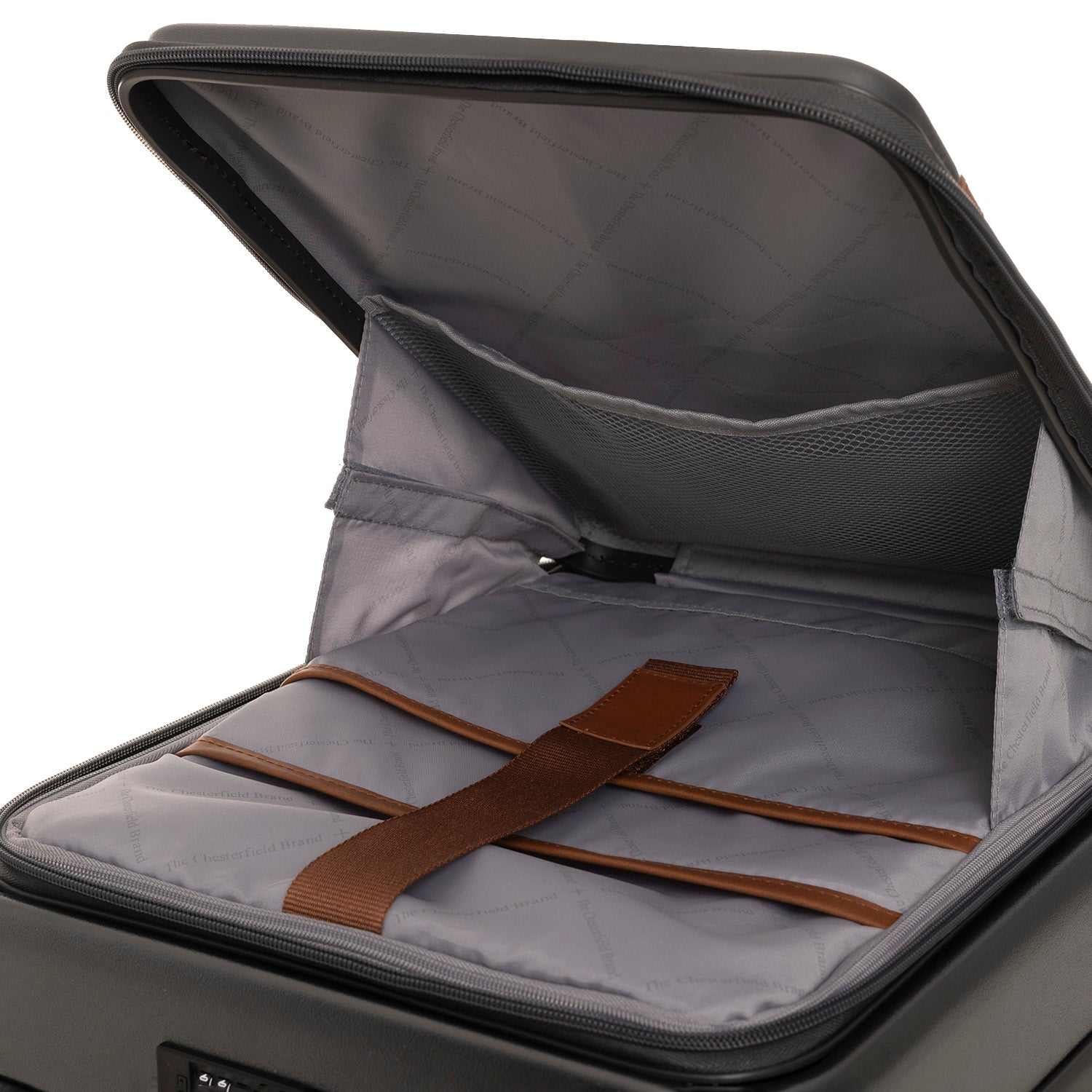 Hand Luggage Suitcase Front Pocket Urban Graphite Zuna