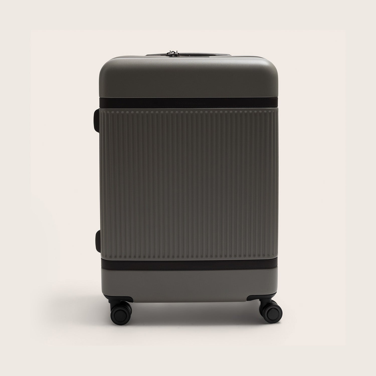 Suitcase Set Front Pocket Stone Taupe Zuna
