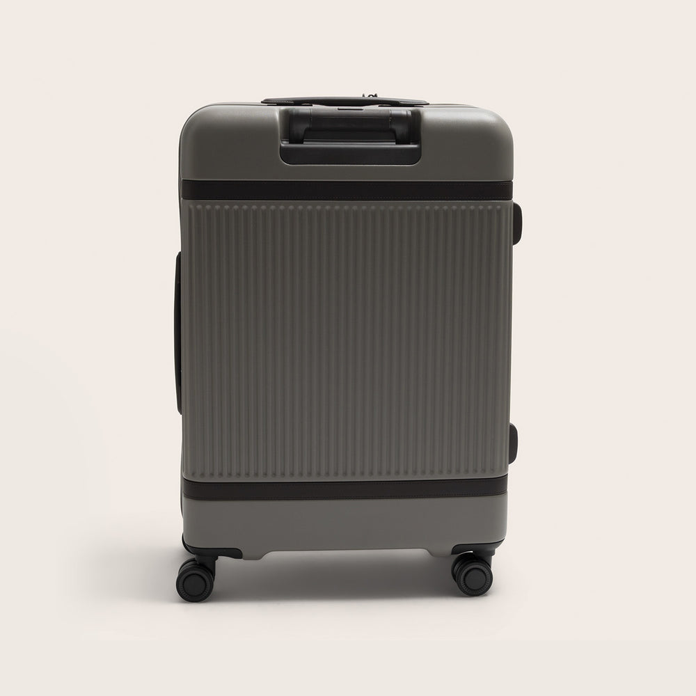 Medium Reisekoffer Stone Taupe Zuna, Rückansicht