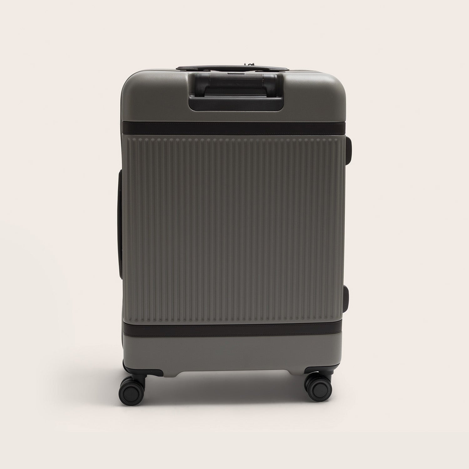 Suitcase Set Front Pocket Stone Taupe Zuna