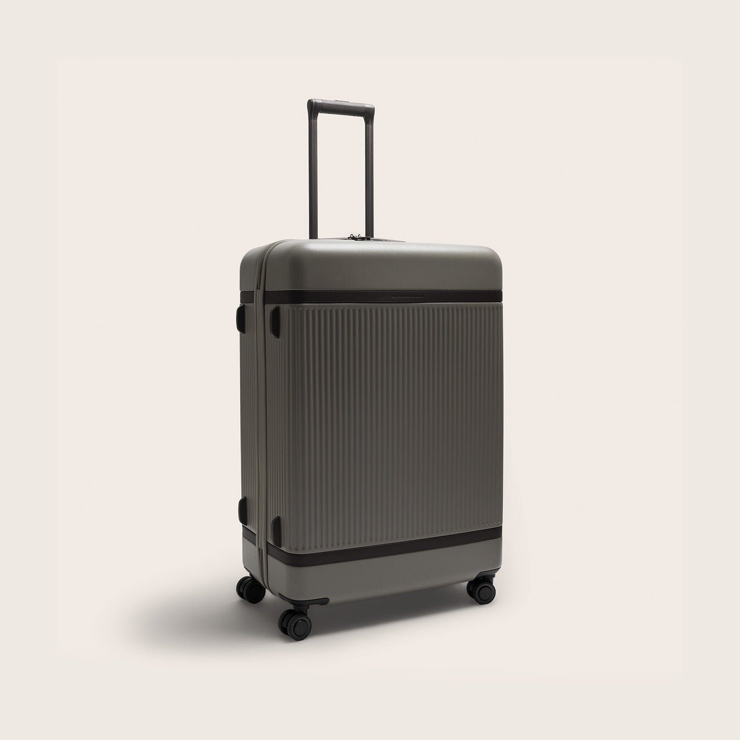 Suitcase Set Front Pocket Stone Taupe Zuna