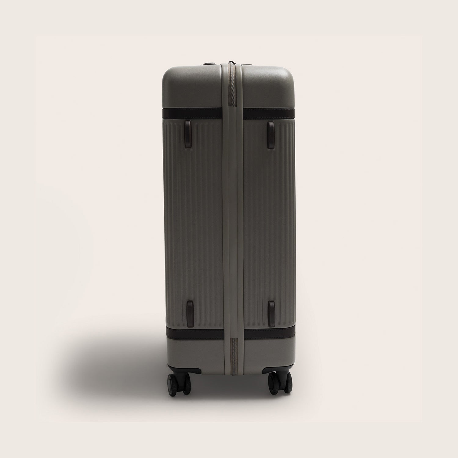 Suitcase Set Front Pocket Stone Taupe Zuna