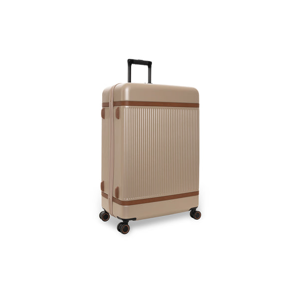 Zuna Large Polycarbonate Suitcase Champagne | The Chesterfield Brand
