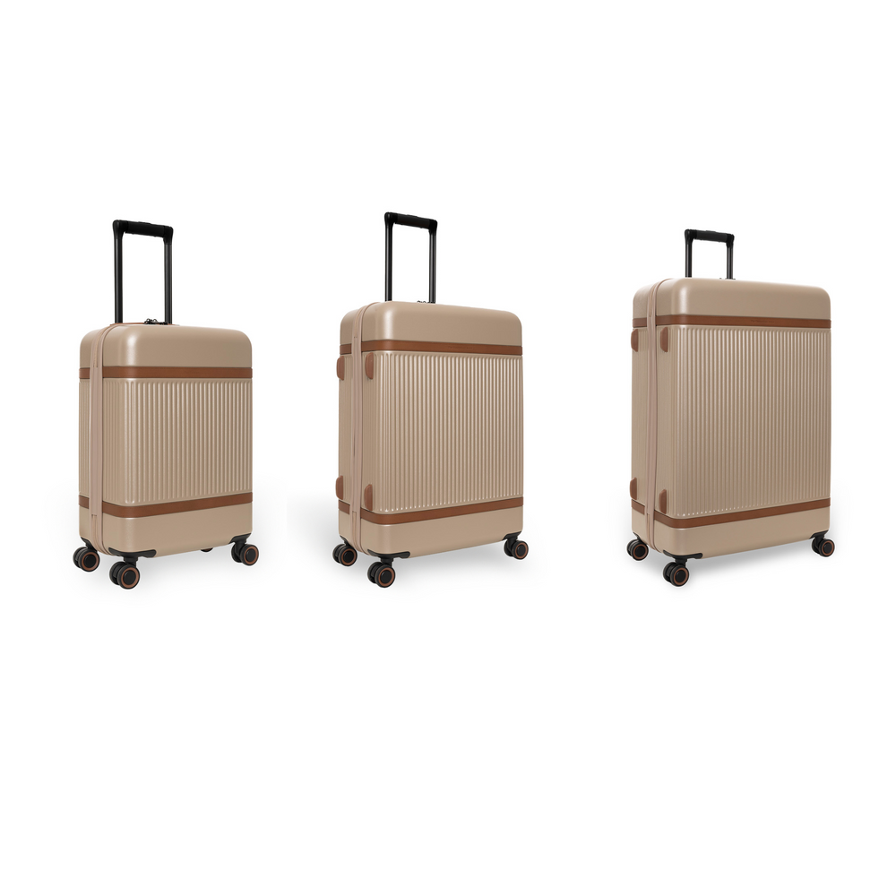 Reisekofferset Champagner Zuna