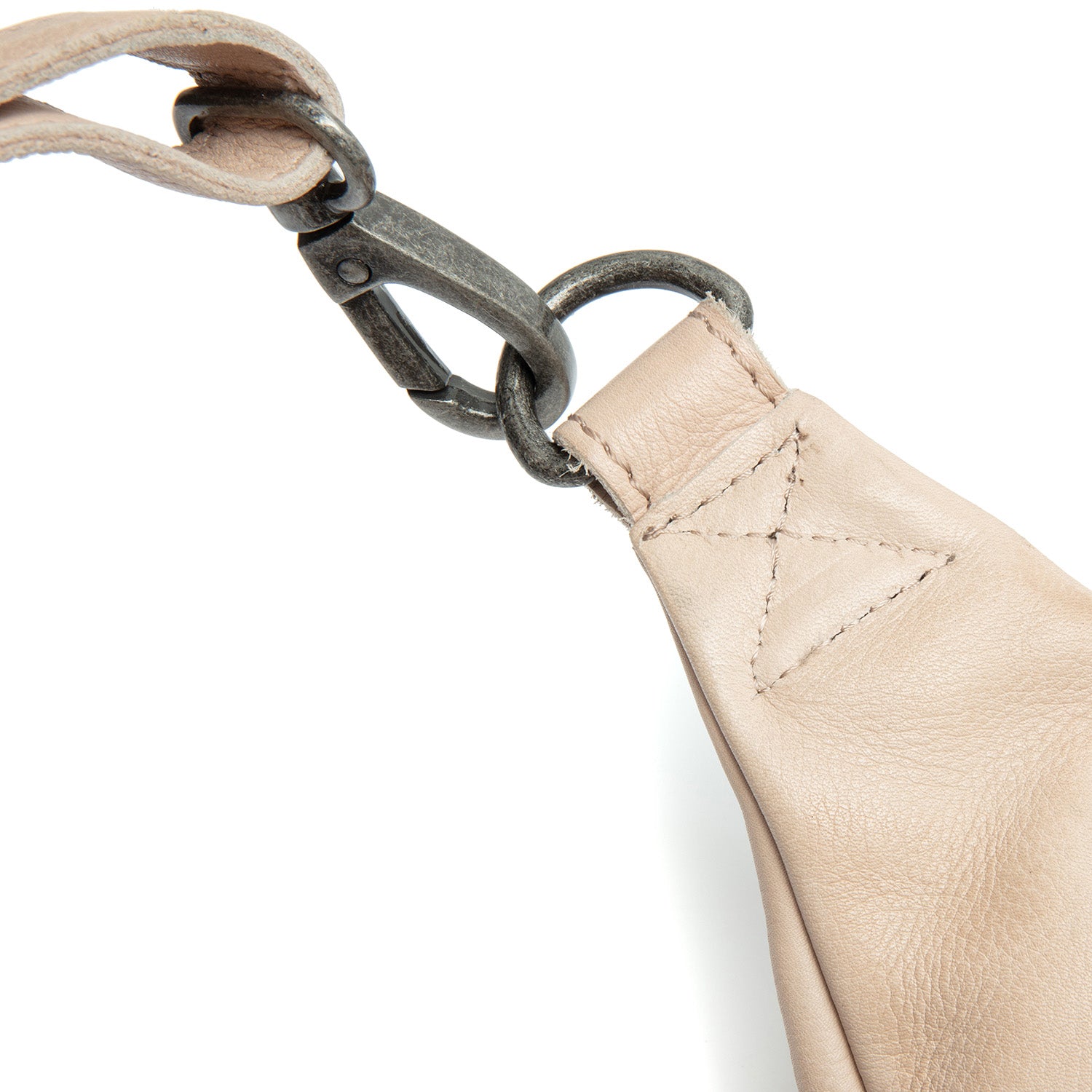 Sac Banane en Cuir Beige Severo