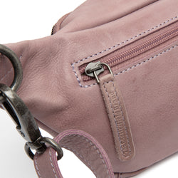 Sac Banane en Cuir Lilas Lavande Severo