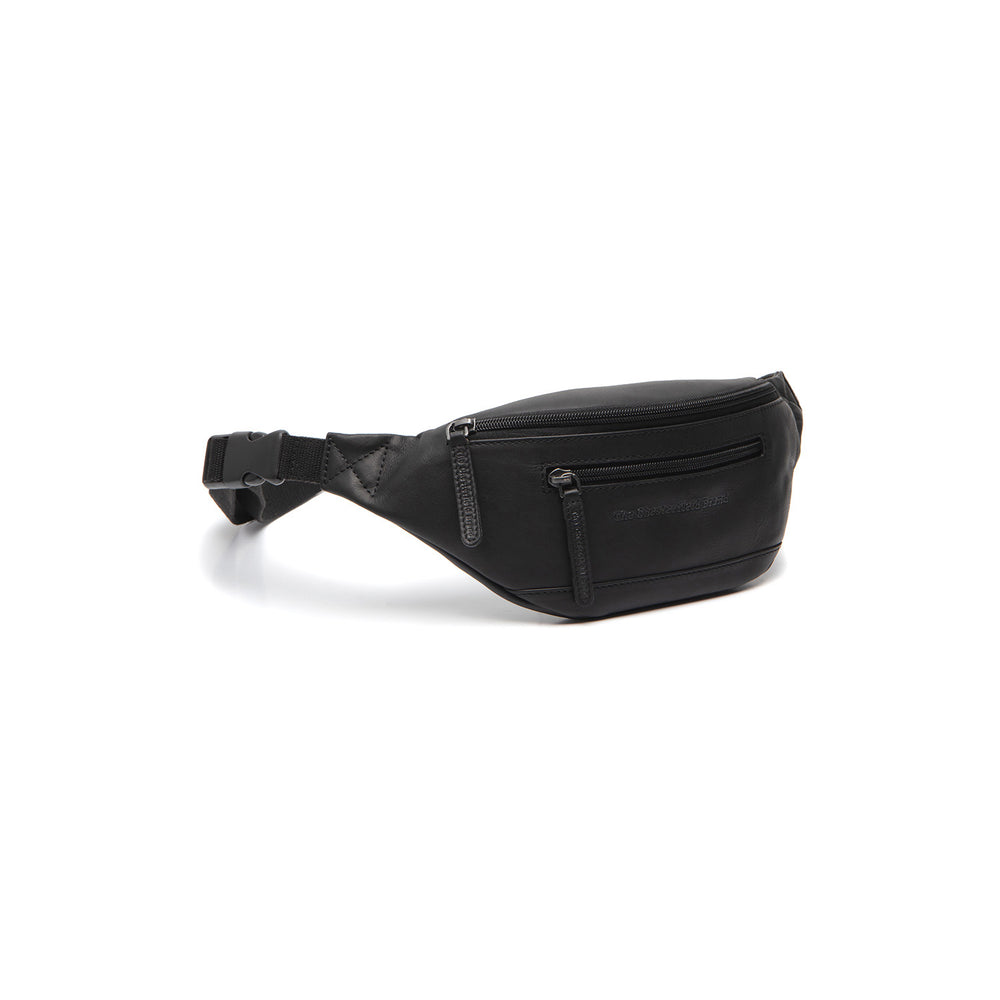 Sac Banane en Cuir Noir Brana