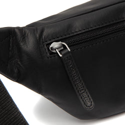 Leather Waist Pack Black Brana