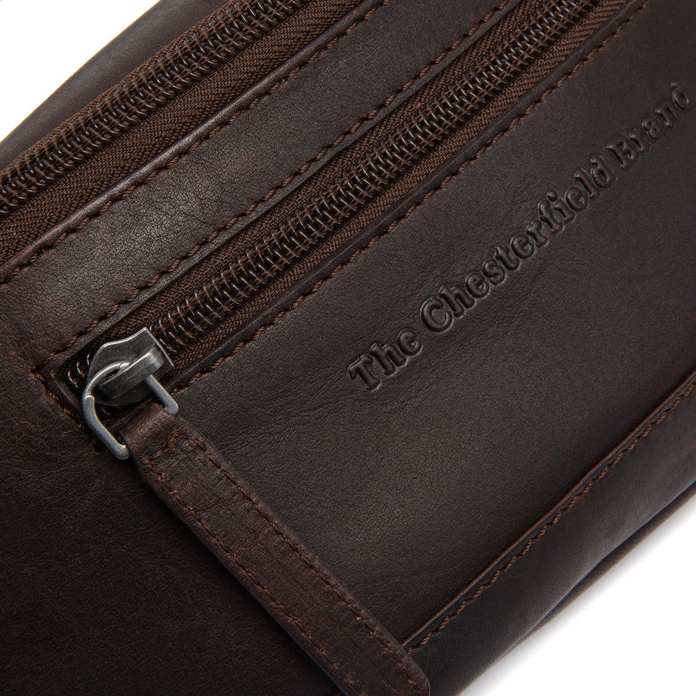 Sac Banane en Cuir Marron Brana