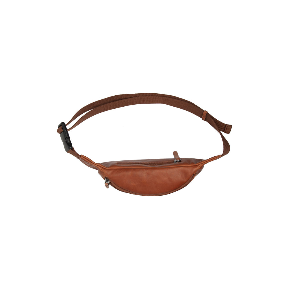 Sac Banane en Cuir Cognac Brana