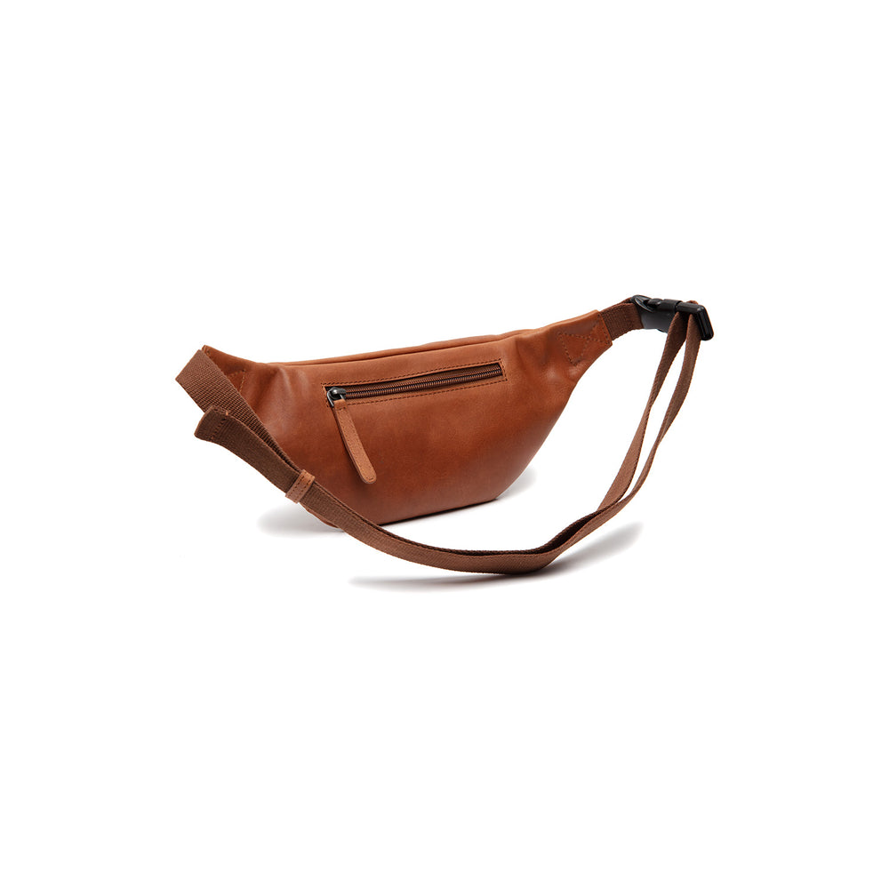 Sac Banane en Cuir Cognac Brana