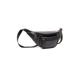 Leather Waist Pack Black Vernio