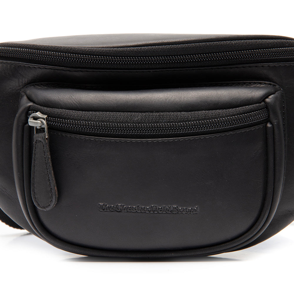 Leather Belt Bag Black Vernio