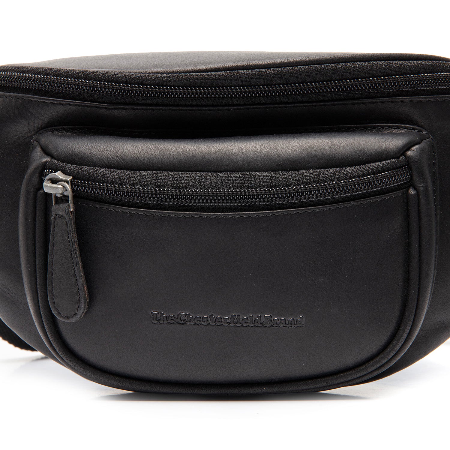 Leather Waist Pack Black Vernio