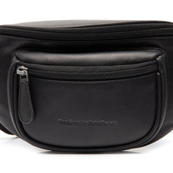 Leather Waist Pack Black Vernio