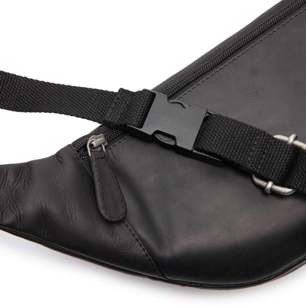Leather Belt Bag Black Vernio