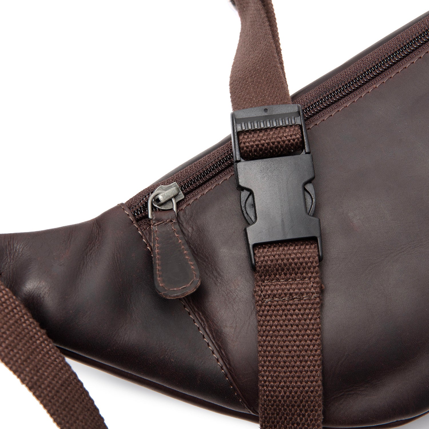 Leather Waist Pack Brown Vernio