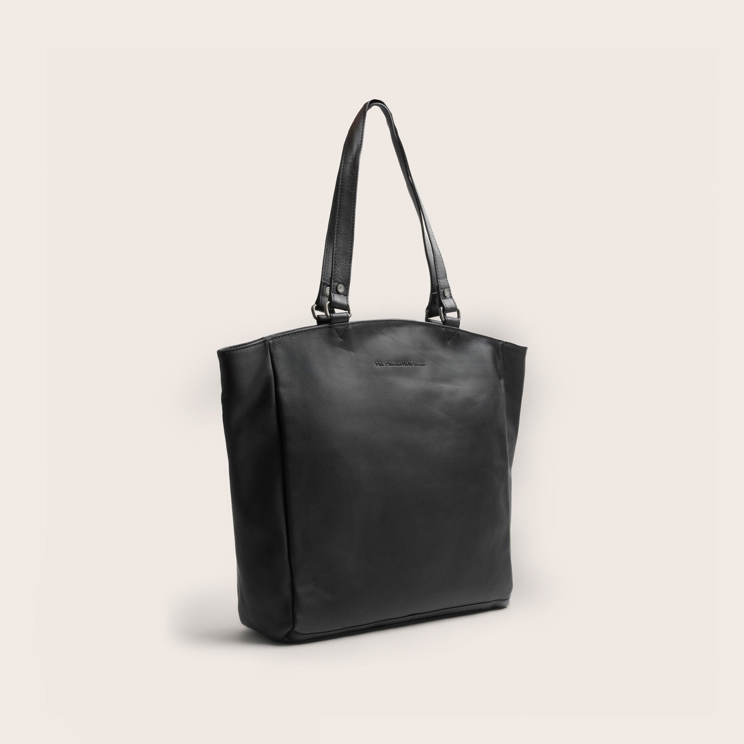 Leather Tote Bag Black Berlin