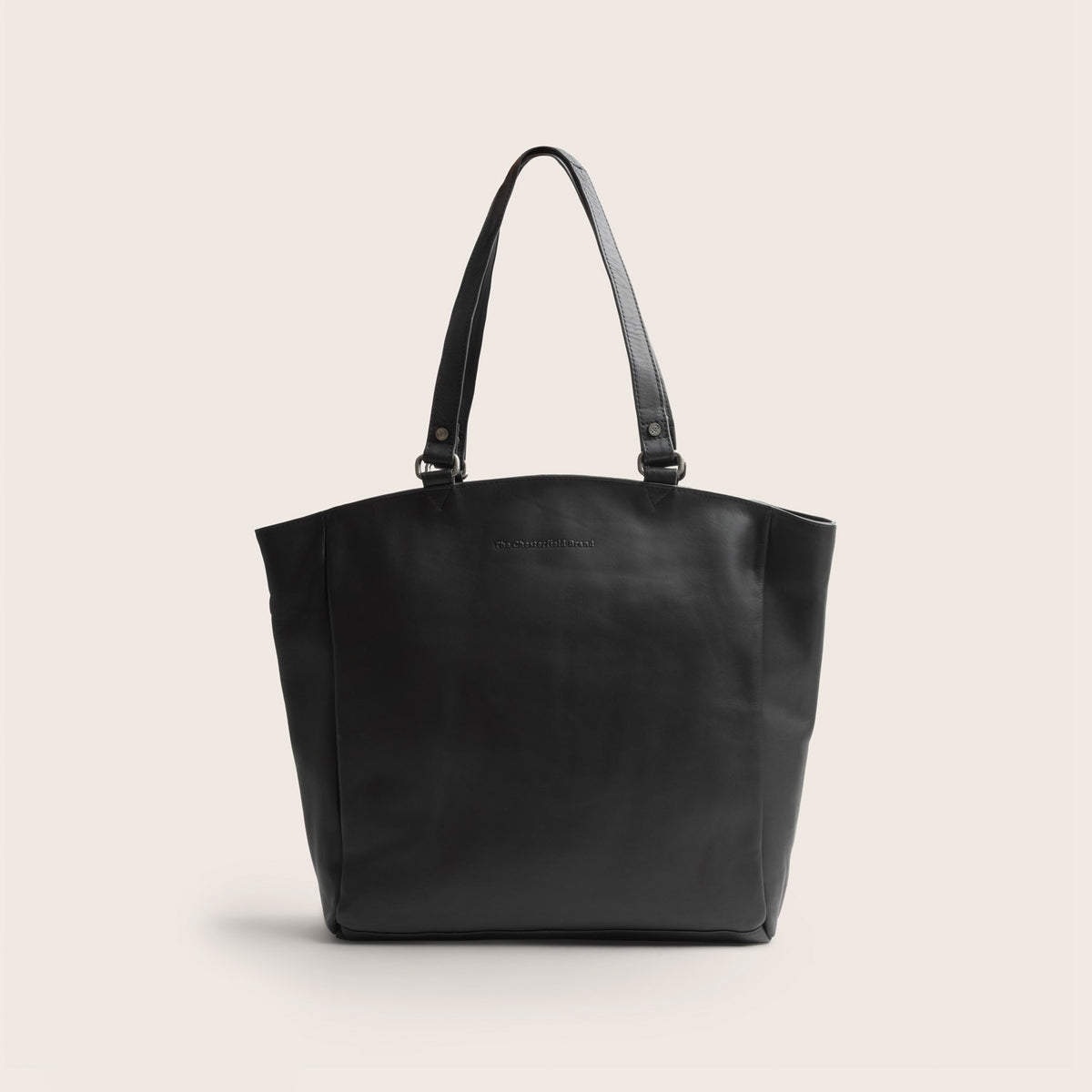 Leather Tote Bag Black Berlin