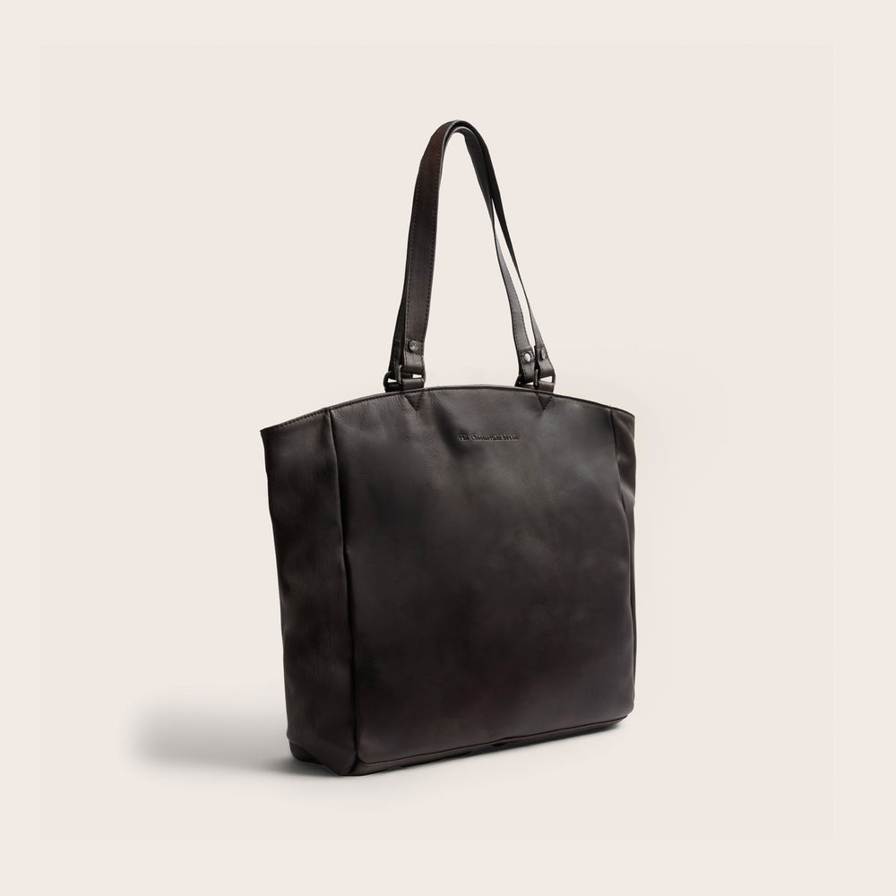 Leather Tote Bag Brown Berlin