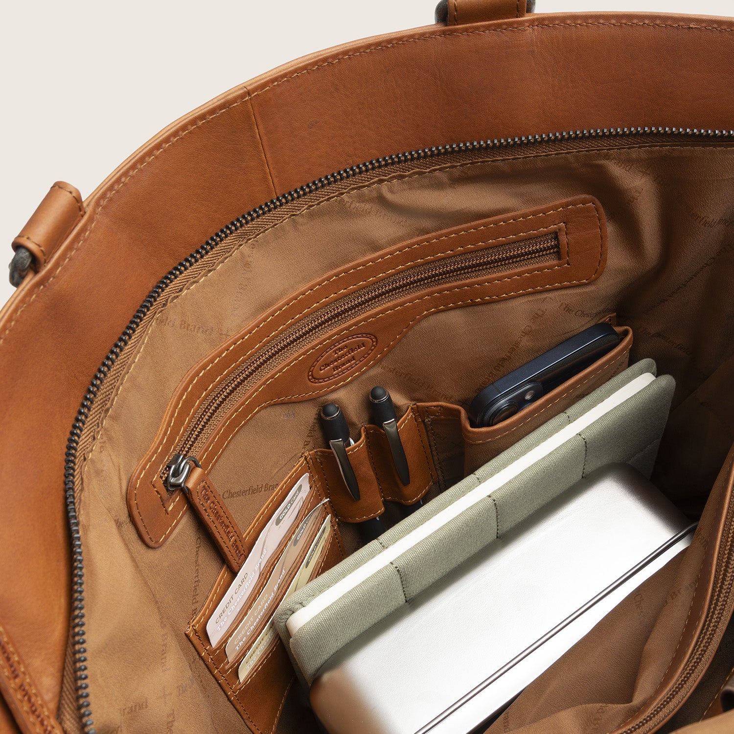 Leren Shopper Cognac Berlin