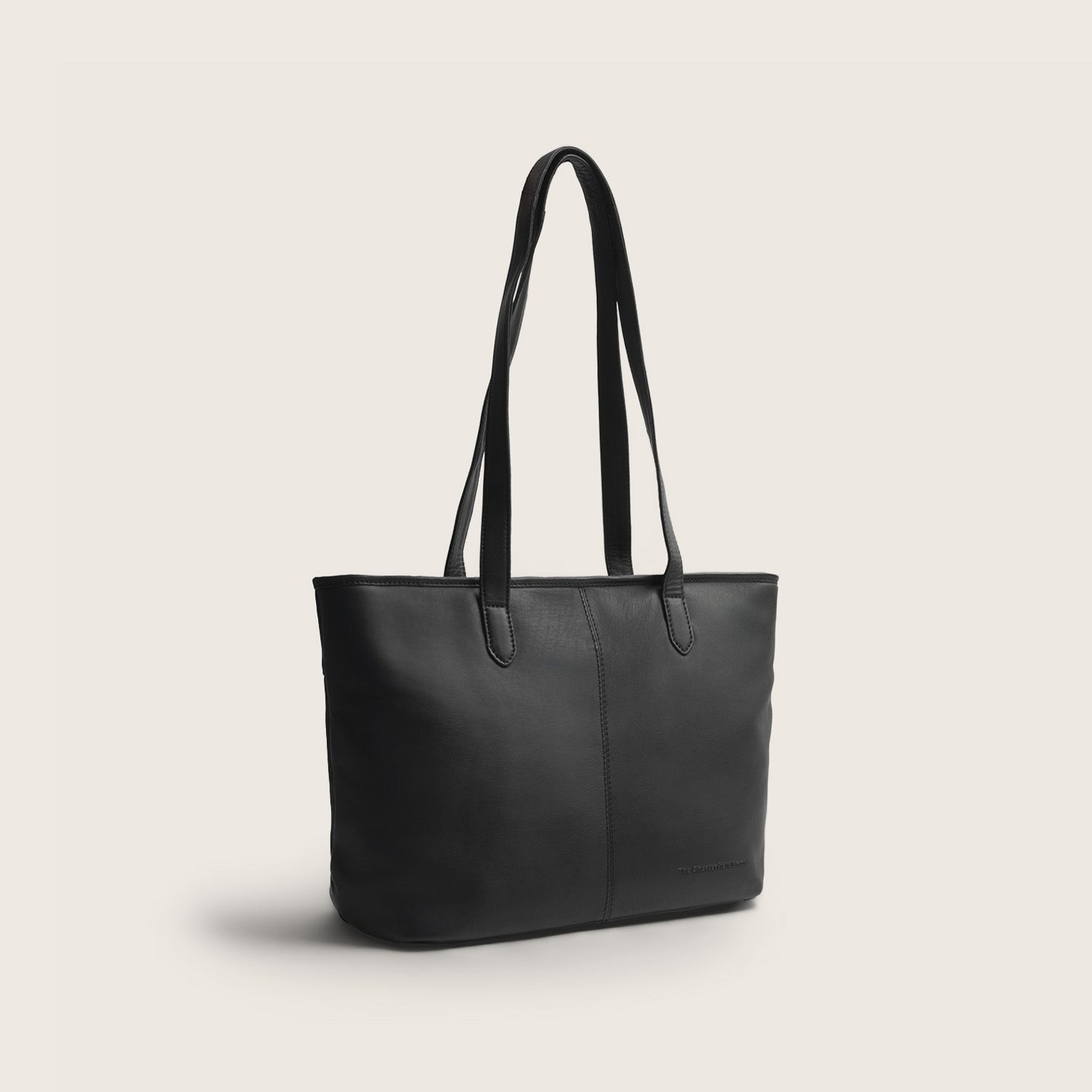 Sac Cabas en Cuir Noir Monza
