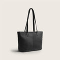 Leather Tote Bag Black Monza