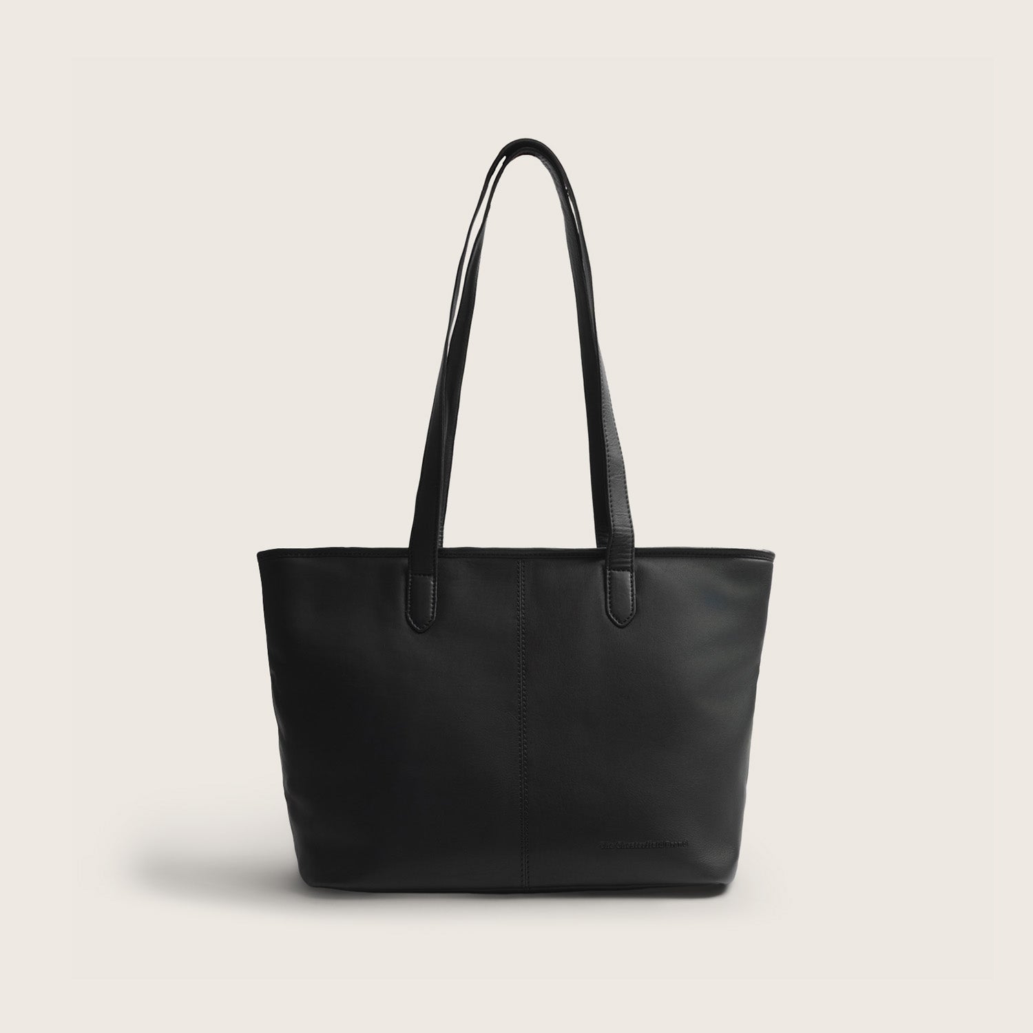 Sac Cabas en Cuir Noir Monza