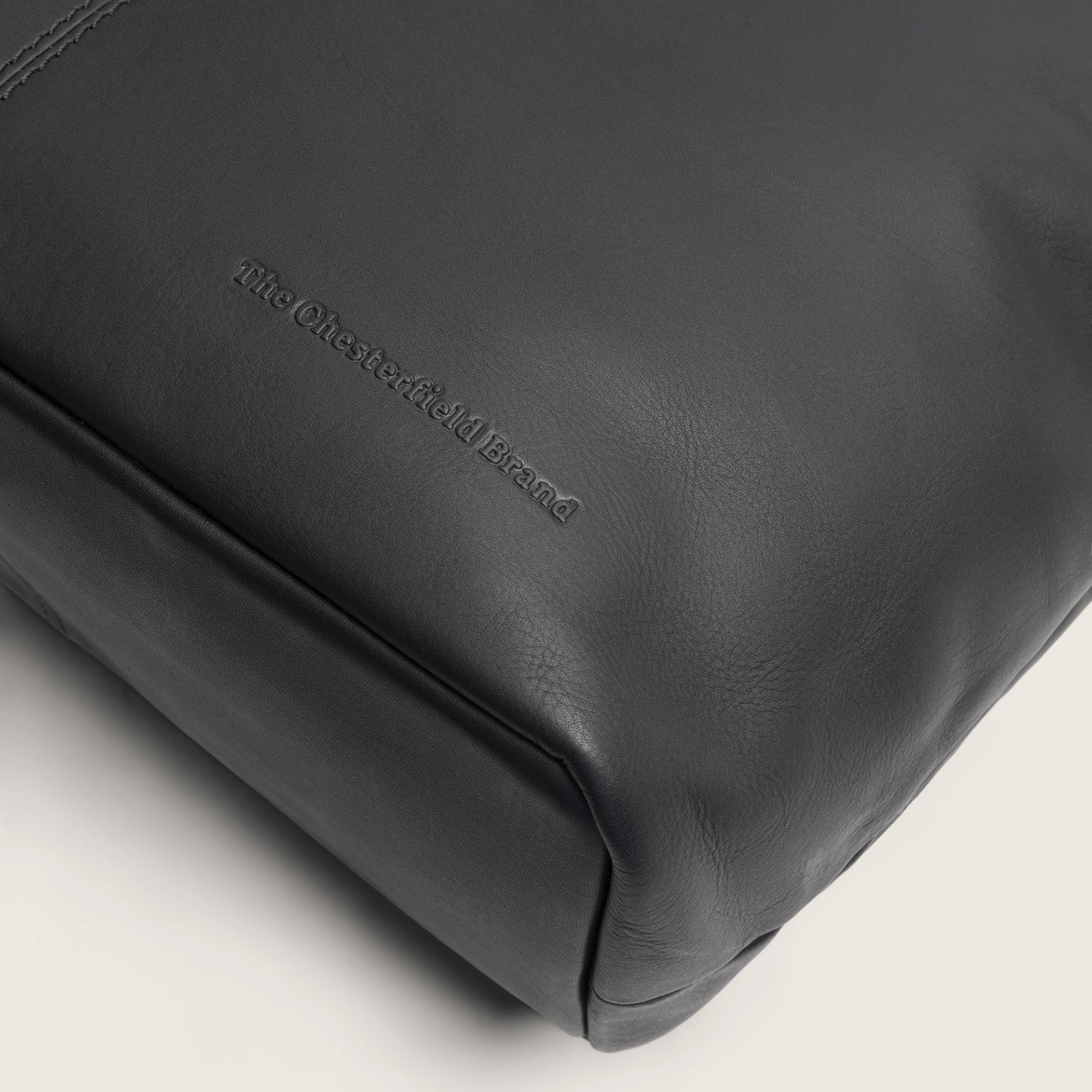 Sac Cabas en Cuir Noir Monza