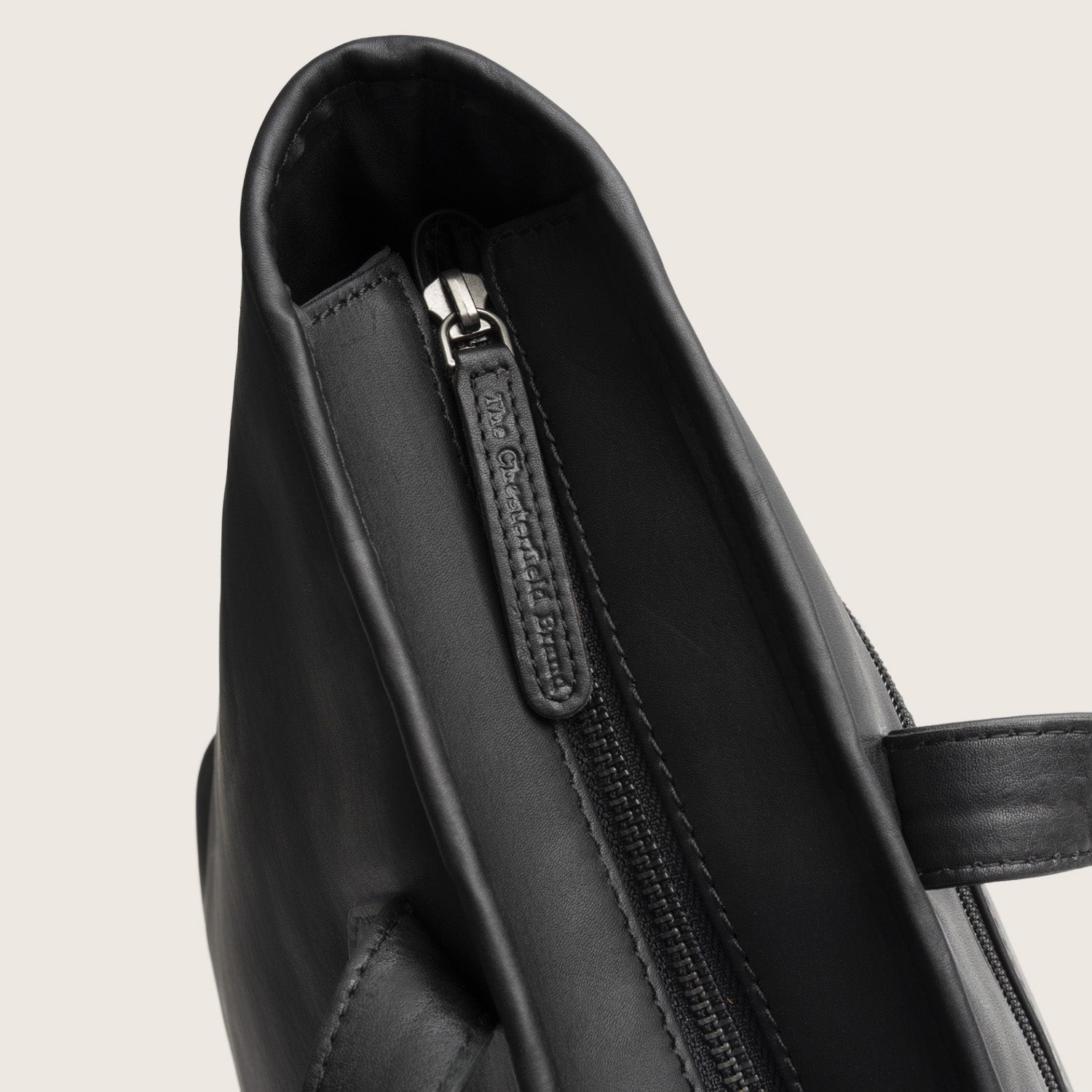 Sac Cabas en Cuir Noir Monza