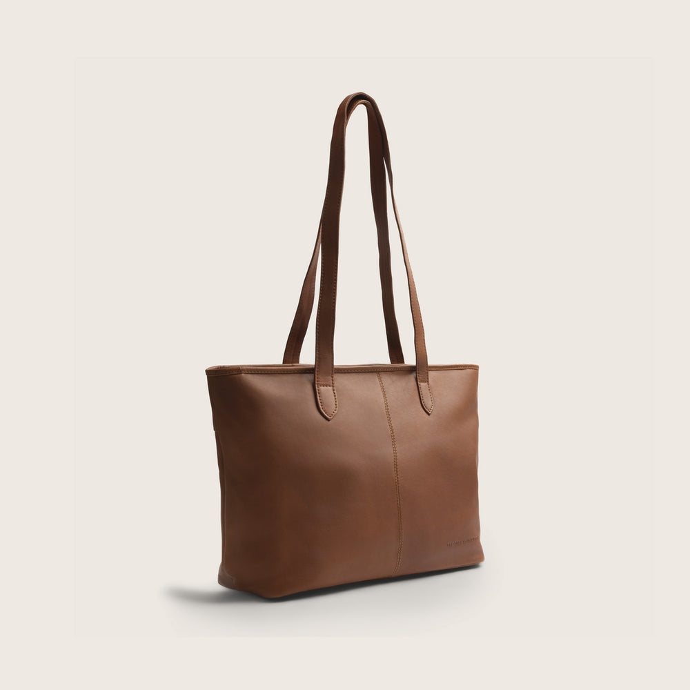 Leder Shopper Cognac Monza