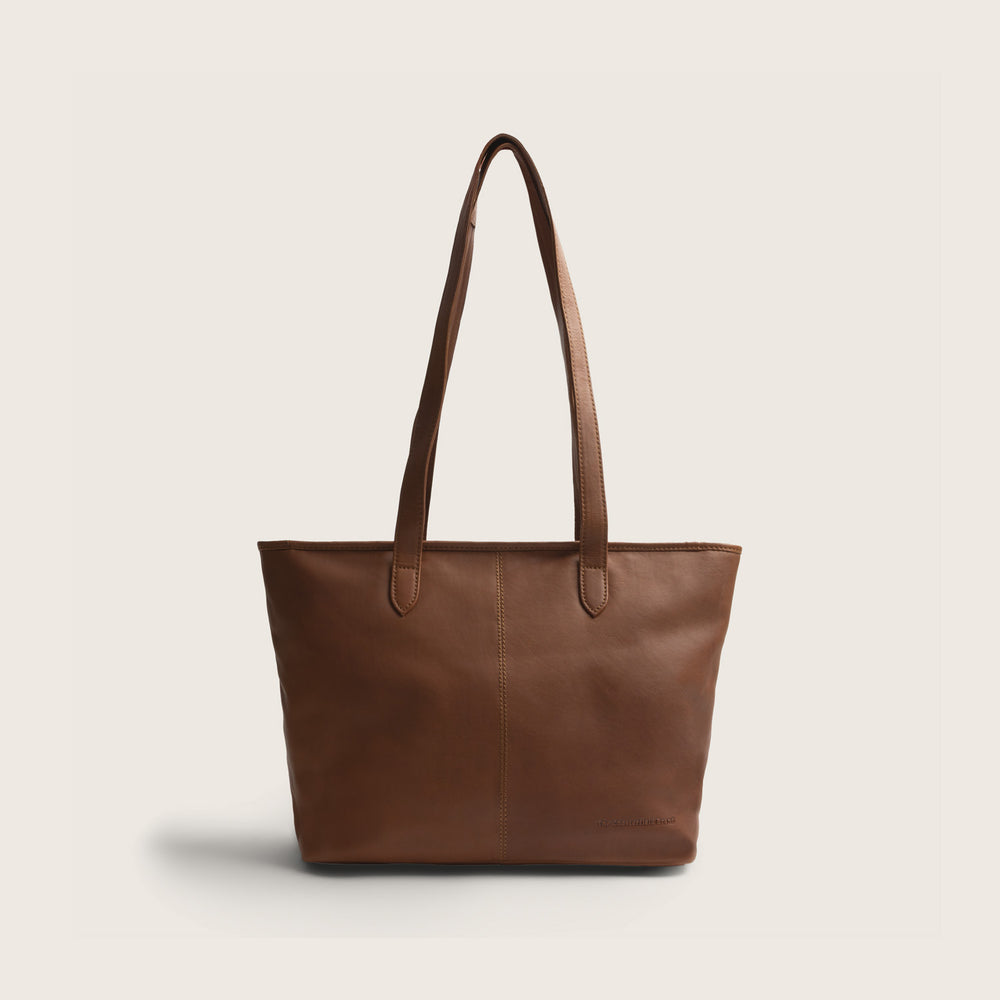 Leder Shopper Cognac Monza