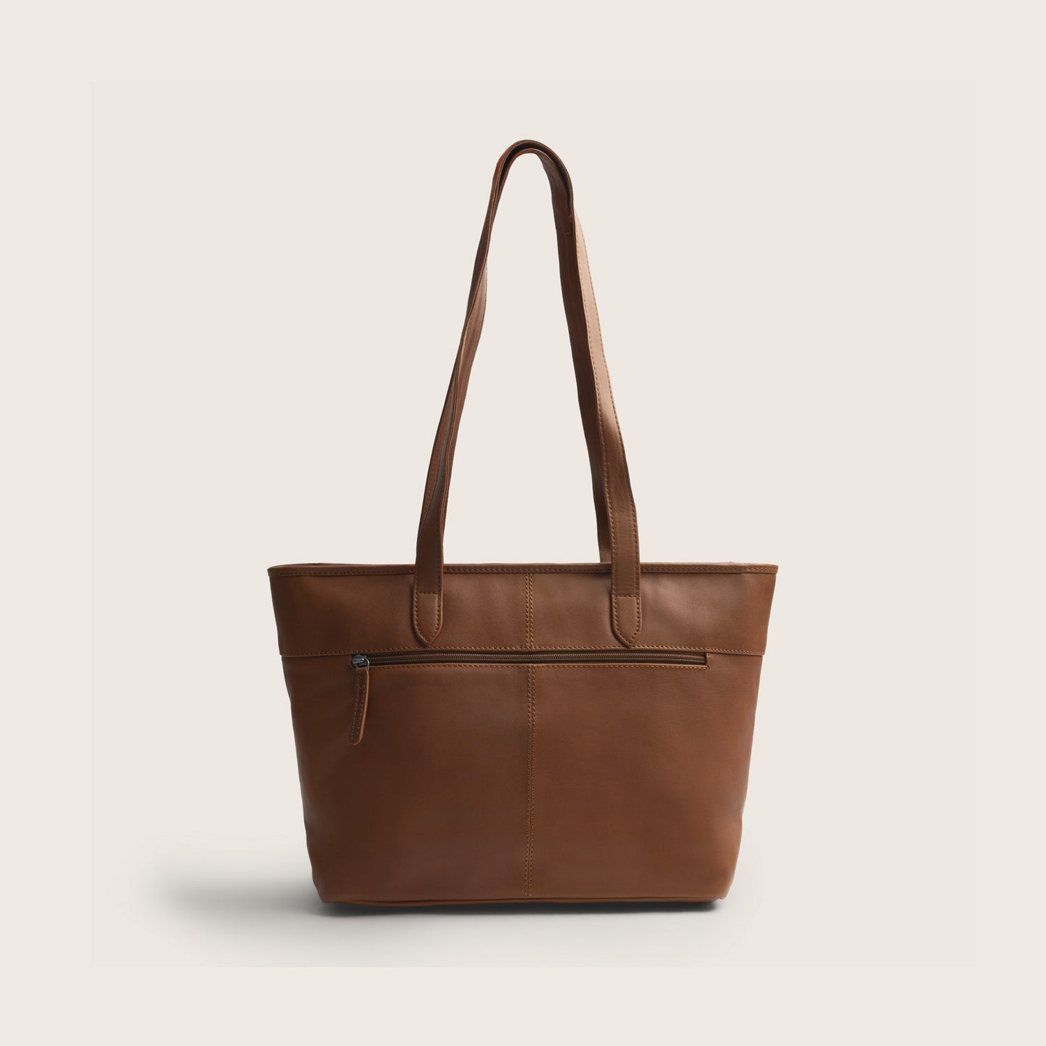 Leder Shopper Cognac Monza
