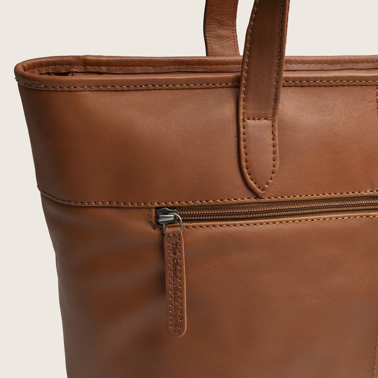 Leder Shopper Cognac Monza