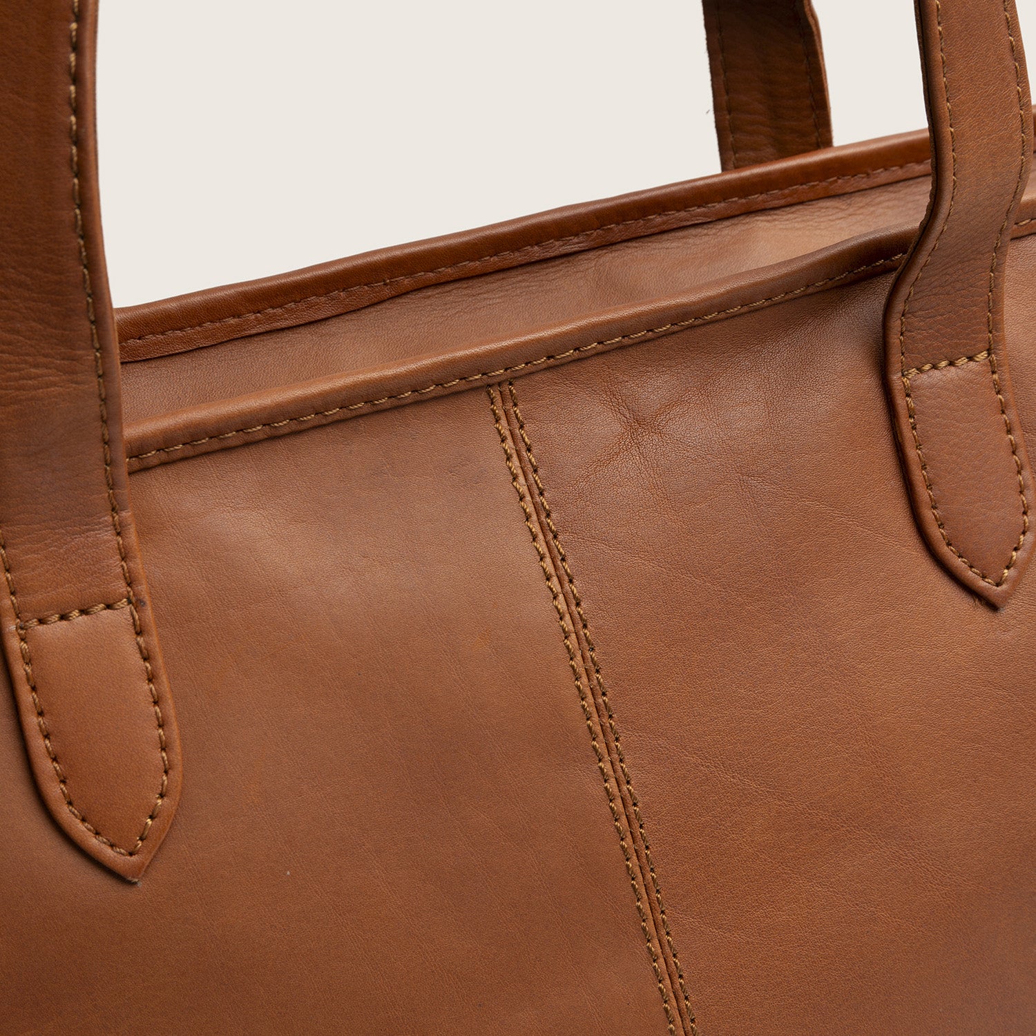 Leder Shopper Cognac Monza