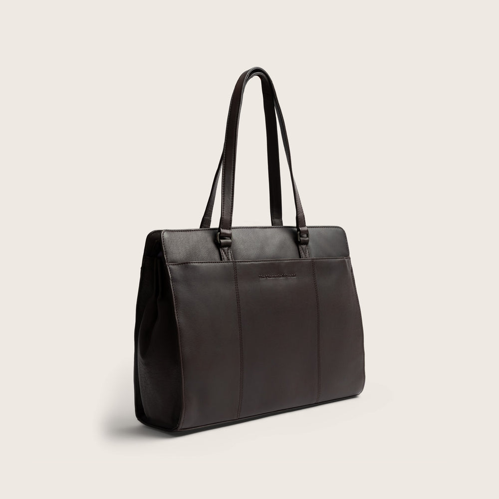 Leather Shoulder Bag Brown Fidenza