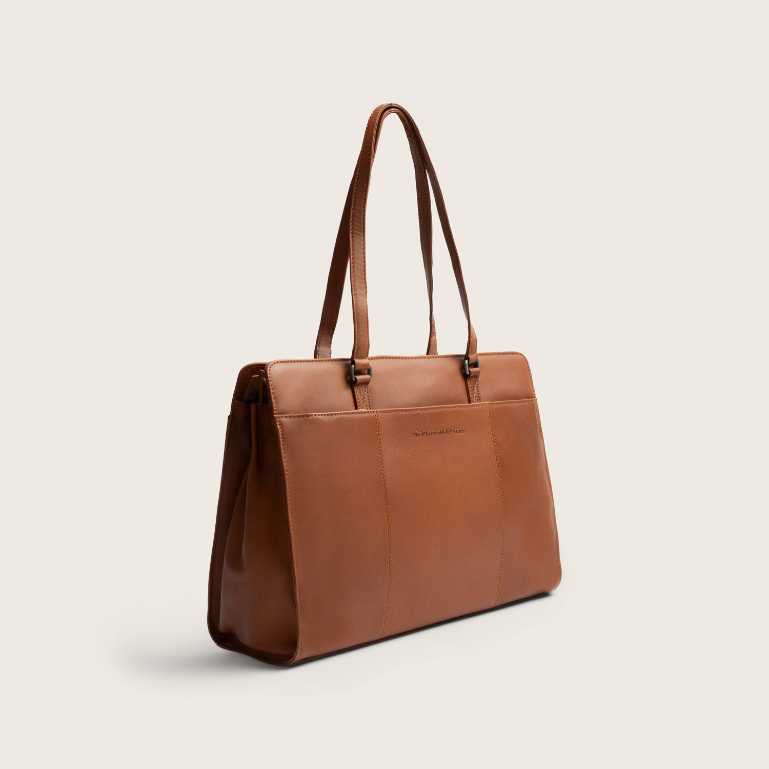 Leder Schultertasche Cognac Fidenza