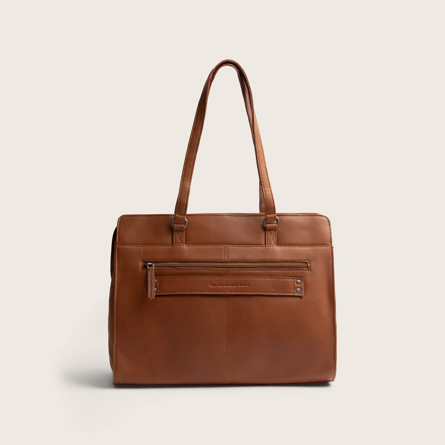 Leder Schultertasche Cognac Fidenza