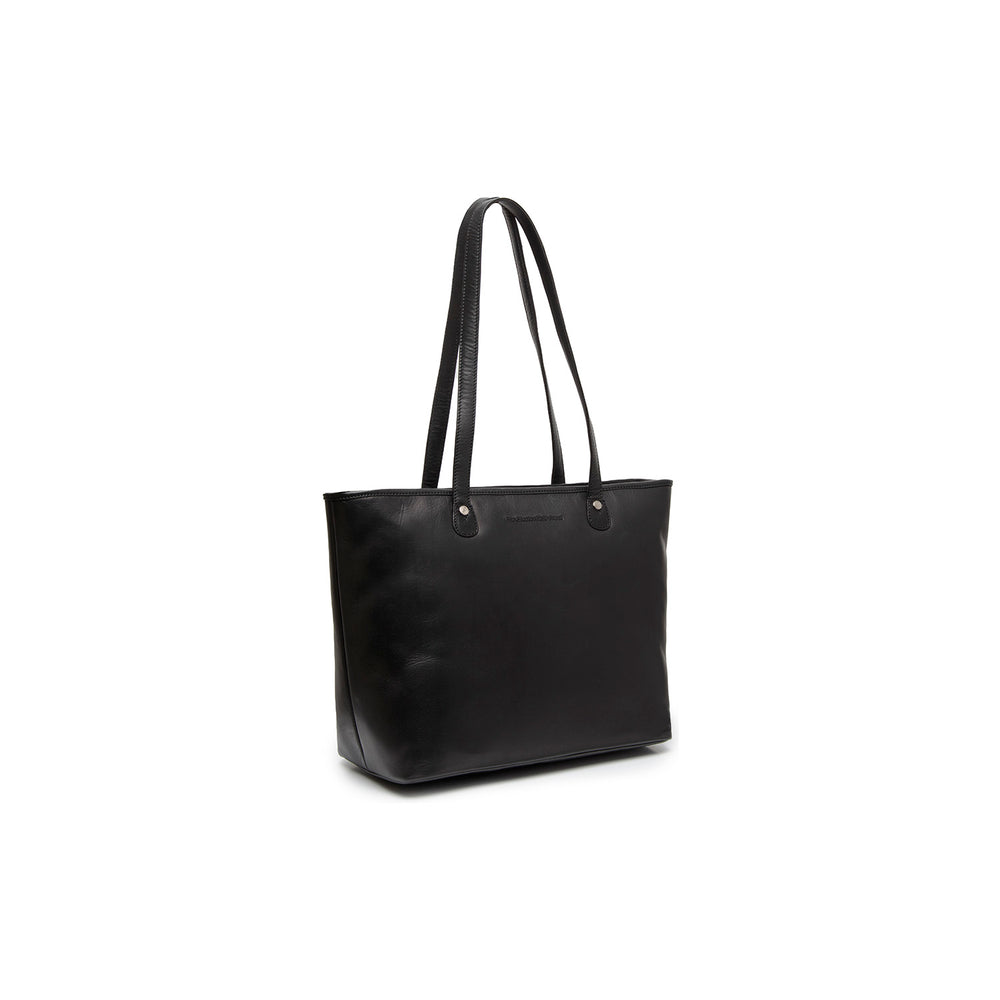 Leather Tote Bag Black Astano