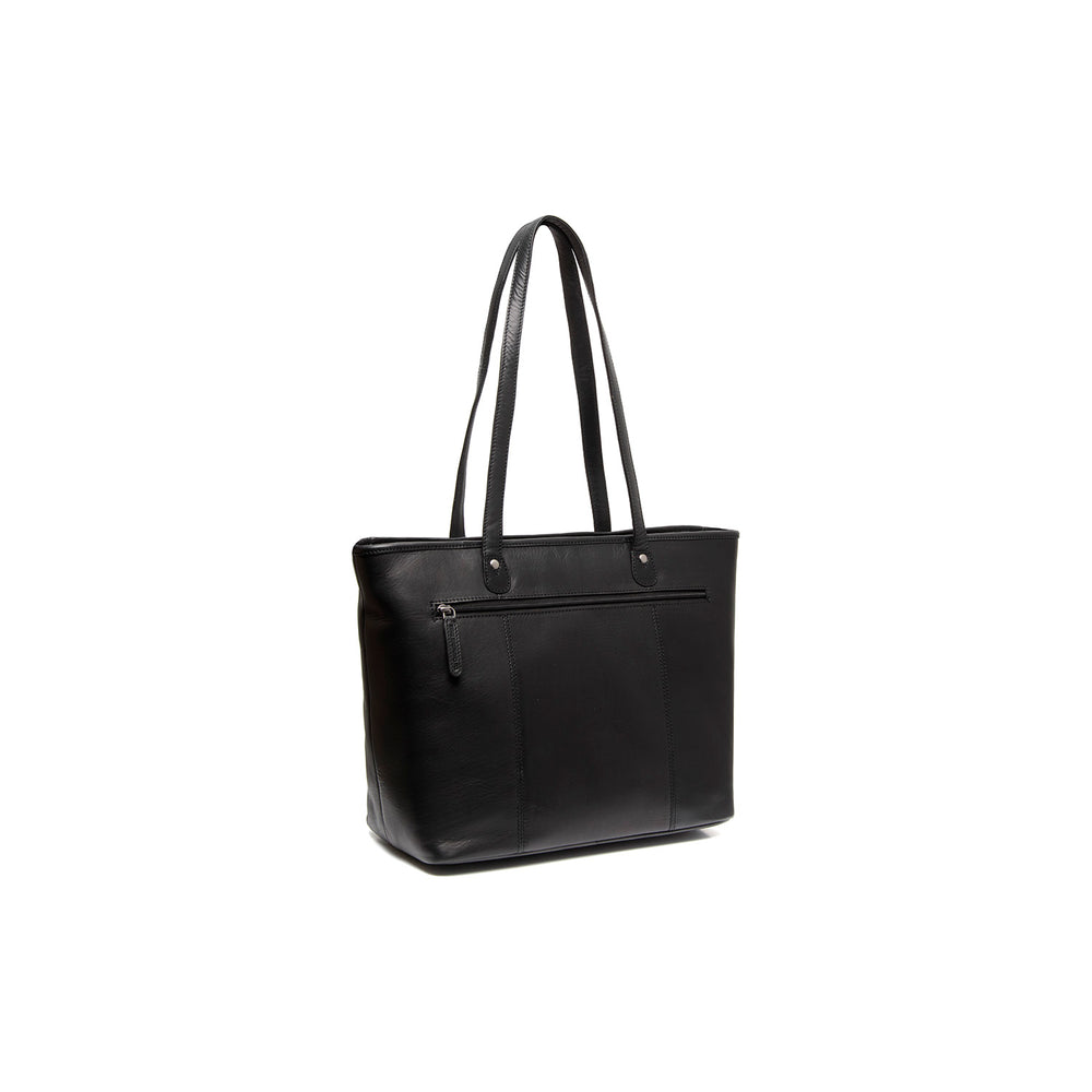 Leather Tote Bag Black Astano