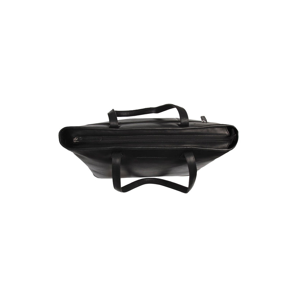 Leather Tote Bag Black Astano