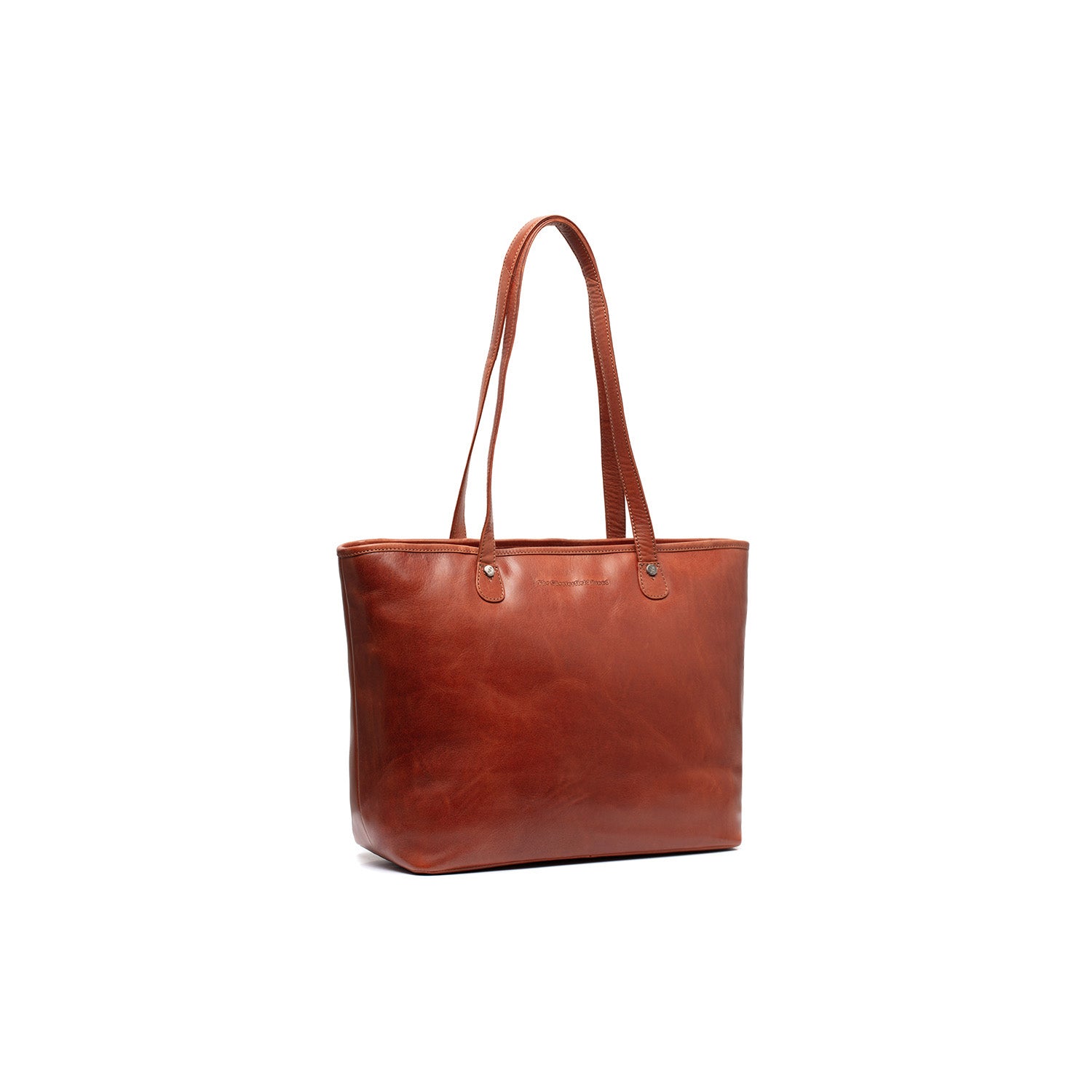 leather cognac tote