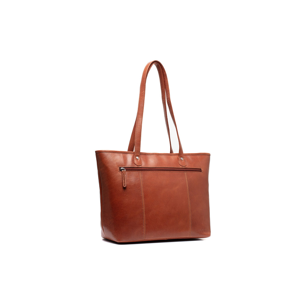 Leather Tote Bag Cognac Astano