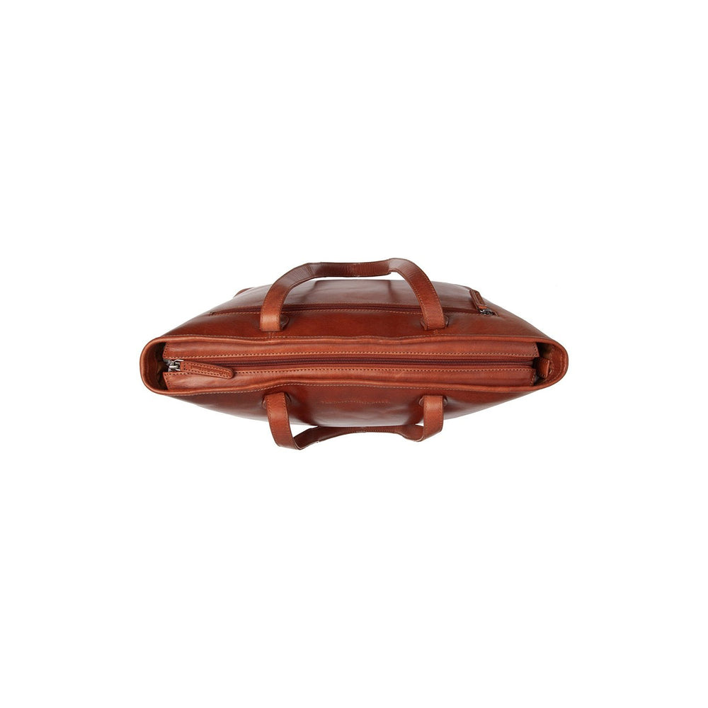 Leather Tote Bag Cognac Astano