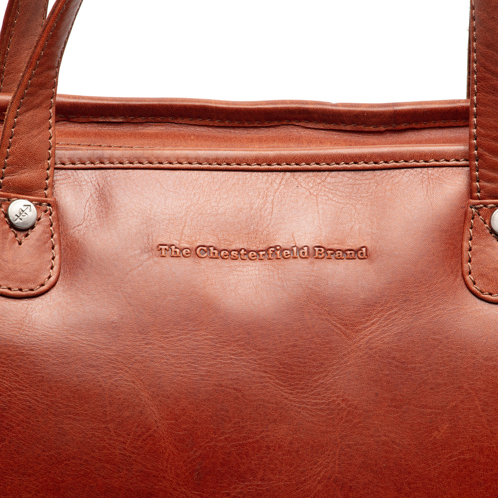 Leather Tote Bag Cognac Astano