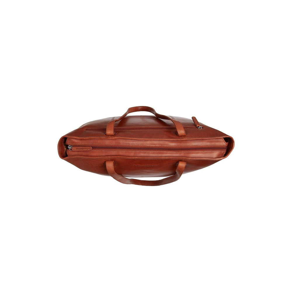 Leather Tote Bag Cognac Ferrera