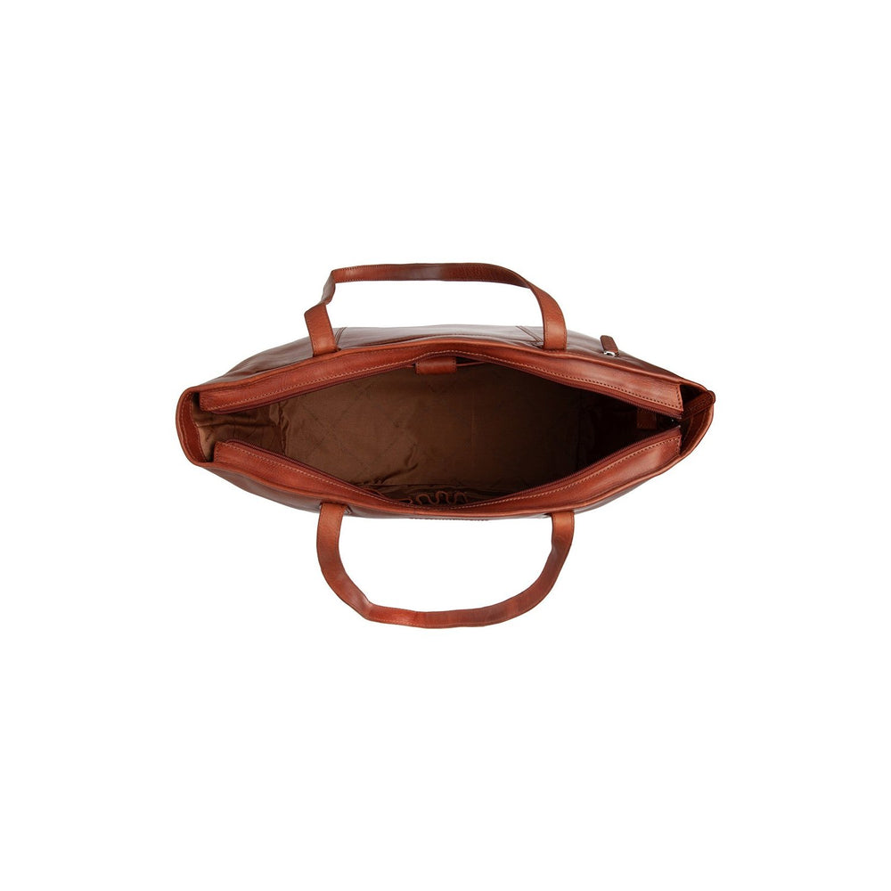 Leather Tote Bag Cognac Ferrera