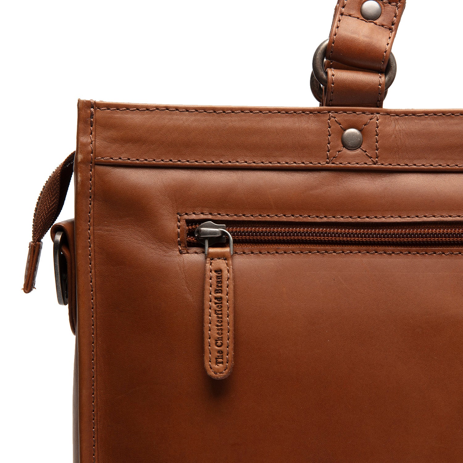 The Chesterfield Brand LAPTOPFACH - Shopper - cognac/bruin The Chesterfield Brand LAPTOPFACH - Shopper - cognac/bruin